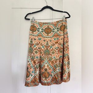 Nicole midi silk skirt